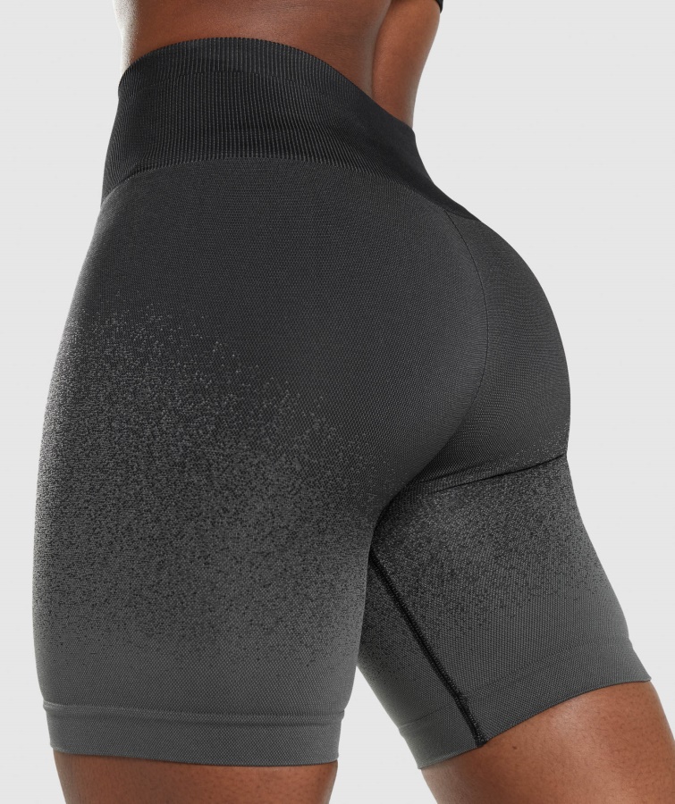 Gymshark Sort-grå Adapt Ombre Sømløse Cykelshorts