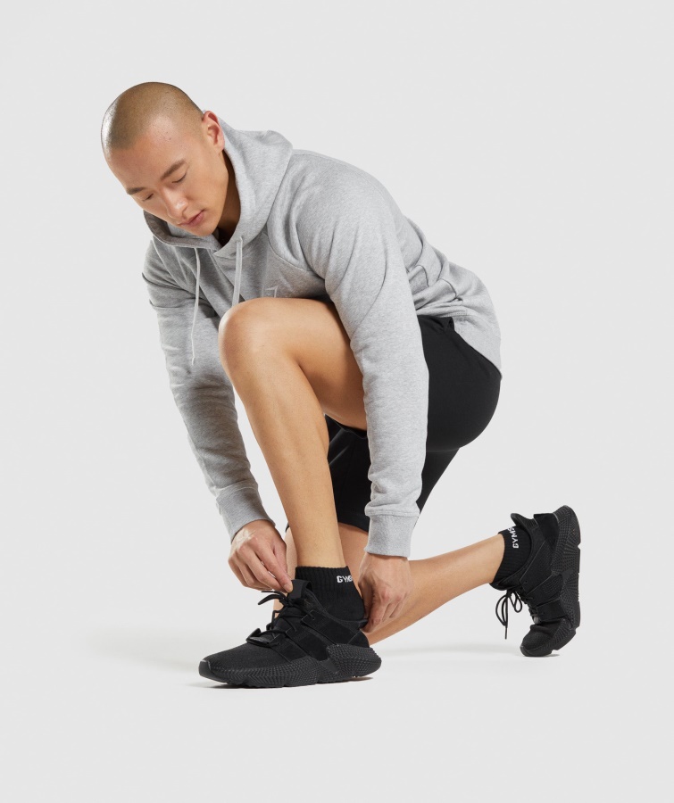 Gymshark Sorte Jacquard Quarter Sokker 3pk