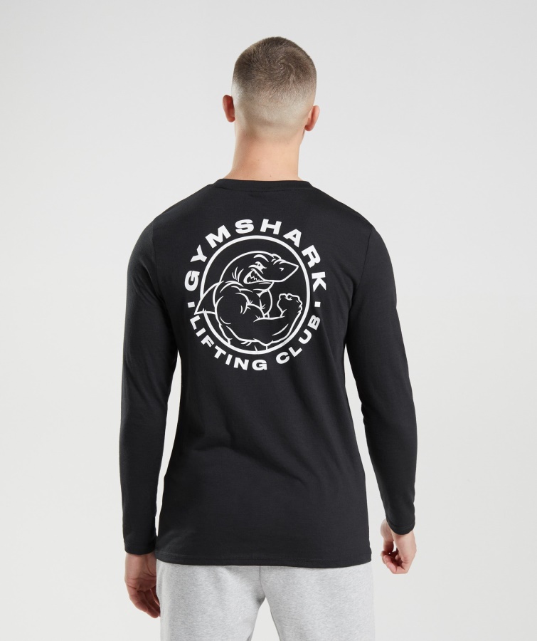 Gymshark Sort Legacy Langærmet T-shirt