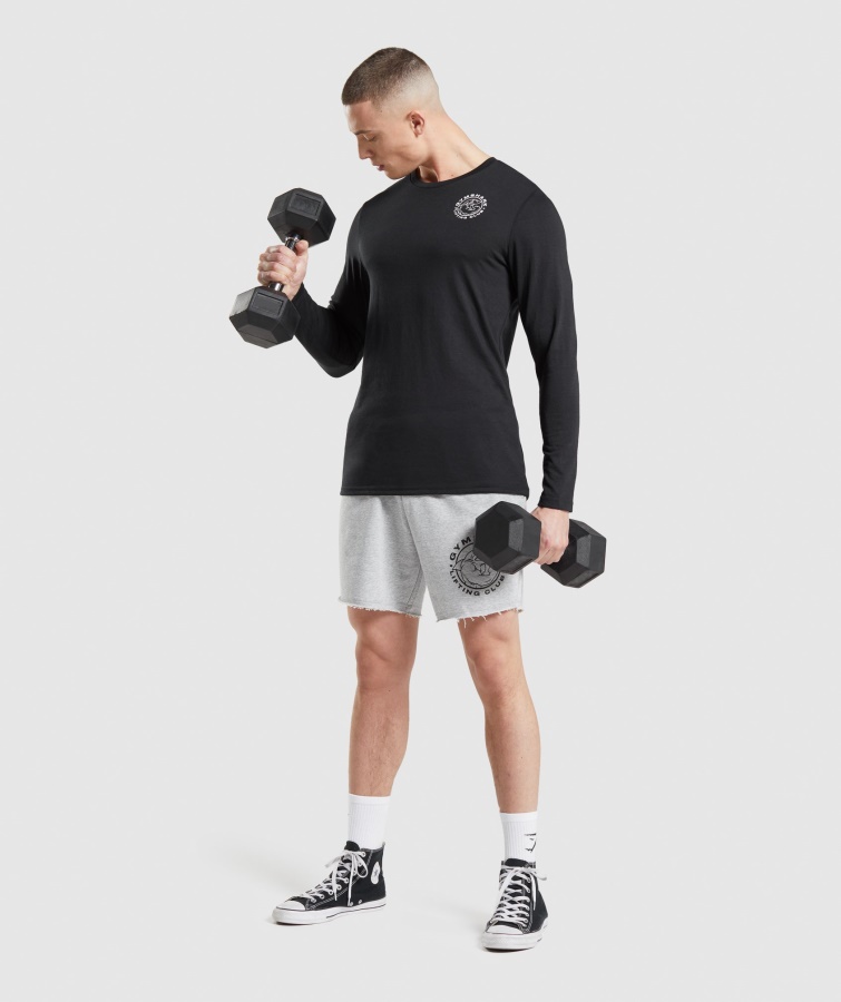 Gymshark Sort Legacy Langærmet T-shirt