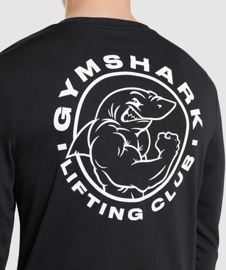 Gymshark Sort Legacy Langærmet T-shirt