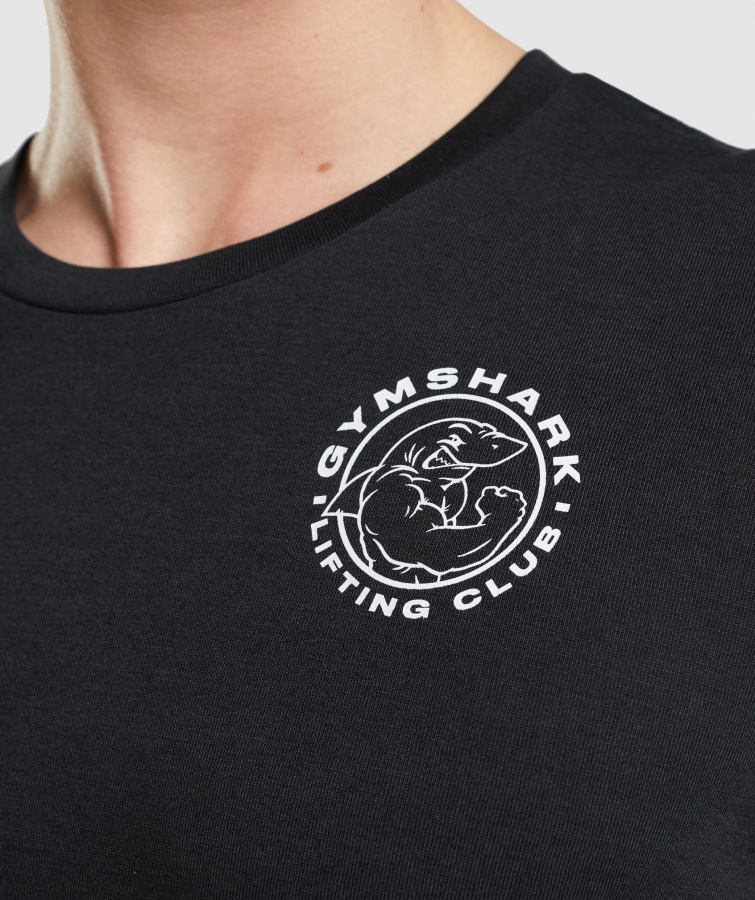 Gymshark Sort Legacy Langærmet T-shirt