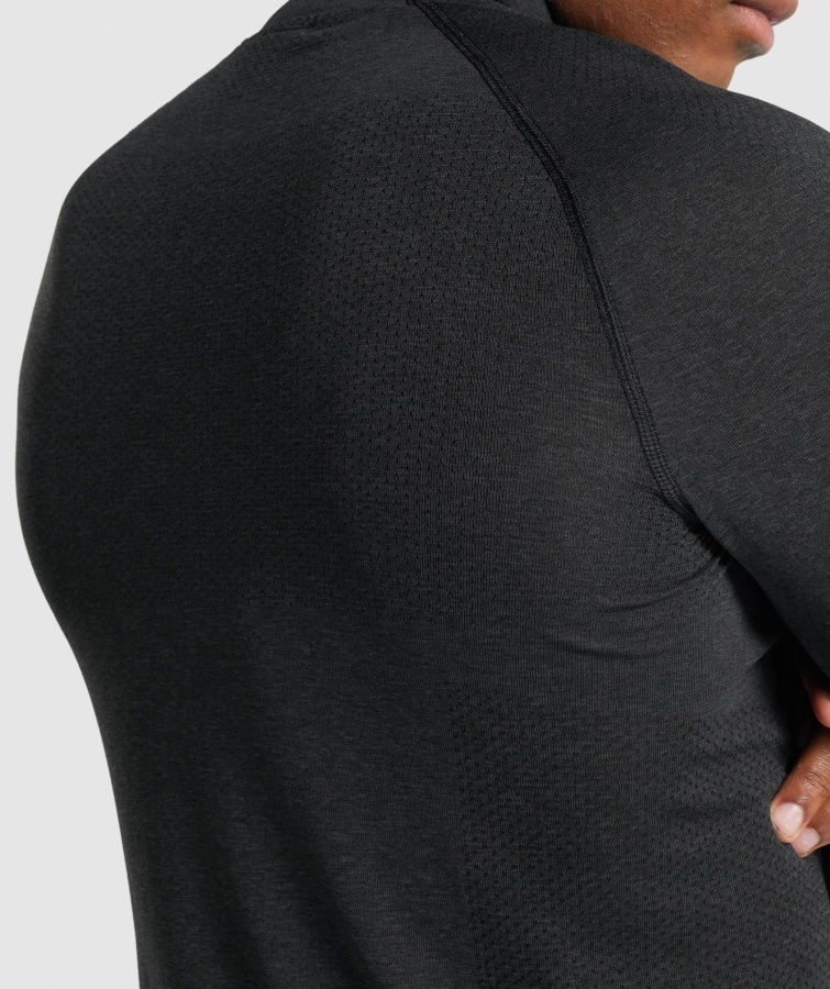 Gymshark Sort Marl Vital Light 1-4 Lynlås