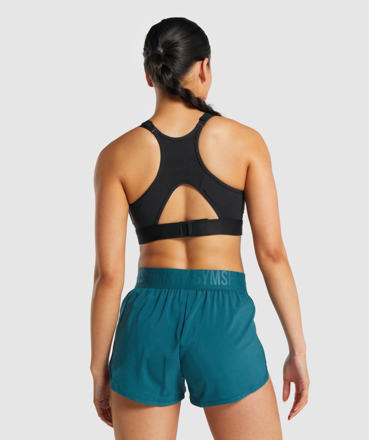 Gymshark Sort Mesh-udskæring Sports-bh