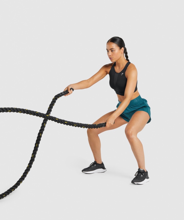 Gymshark Sort Mesh-udskæring Sports-bh