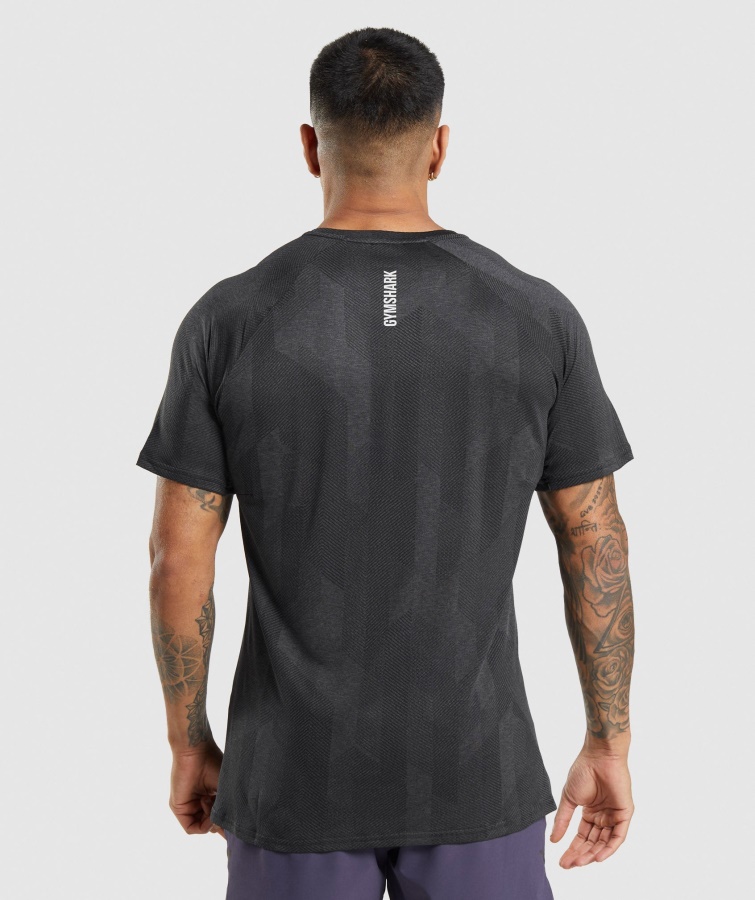 Gymshark Sort-onyx Grå Apex T-shirt
