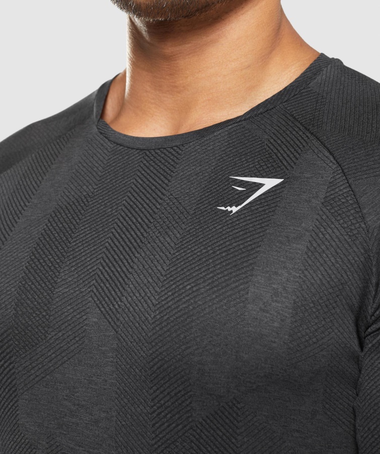 Gymshark Sort-onyx Grå Apex T-shirt