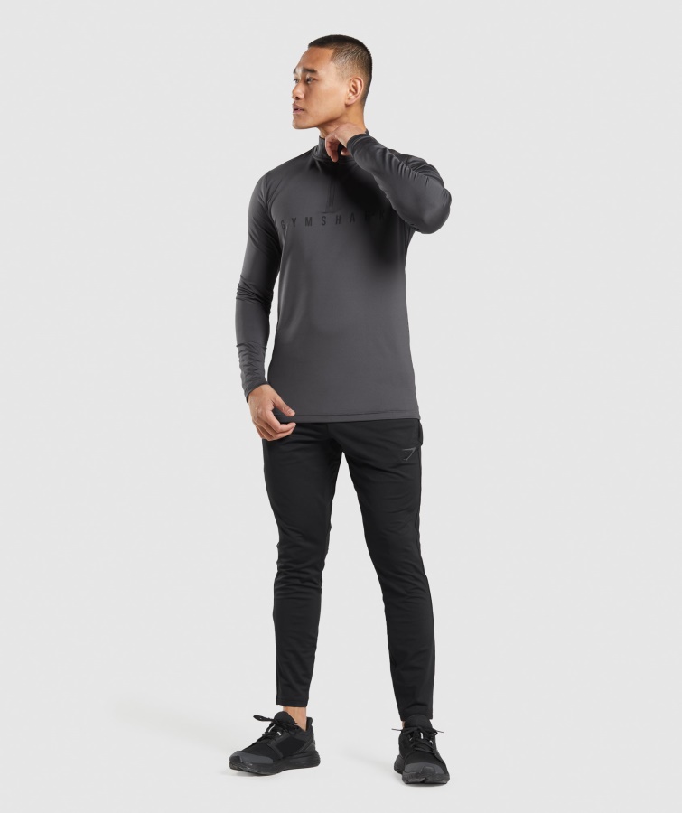 Gymshark Sorte Sportsstribe Joggere