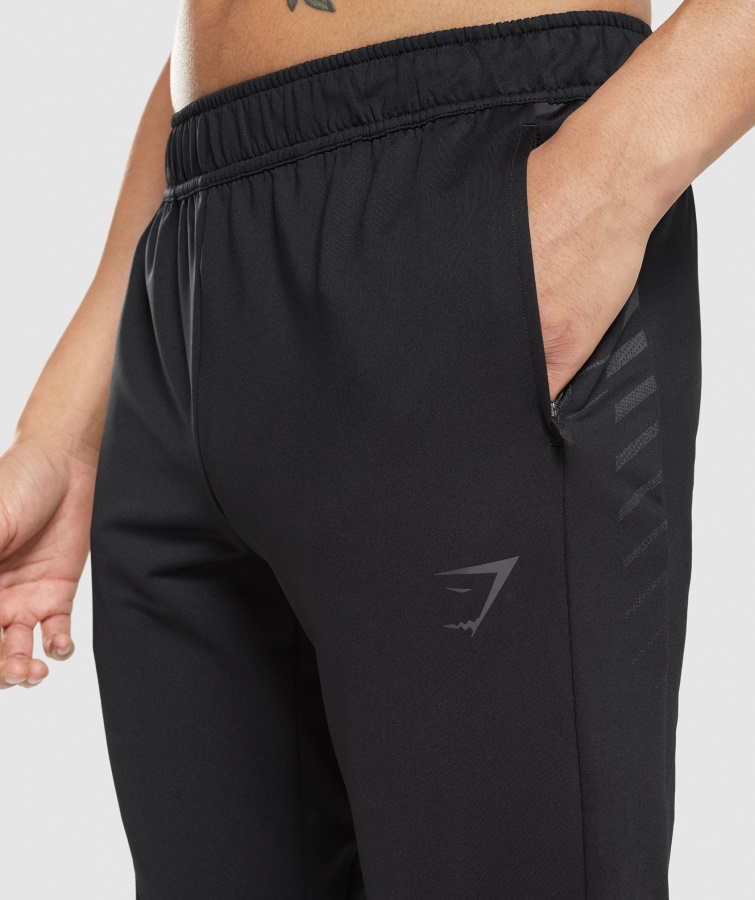 Gymshark Sorte Sportsstribe Joggere