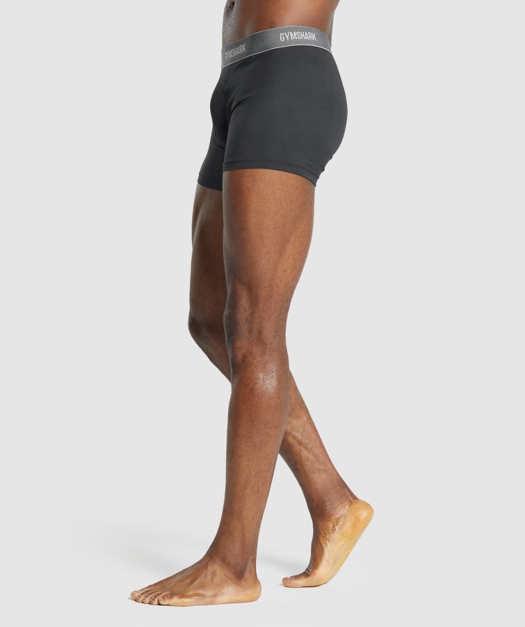 Gymshark Sorte Sportsteknologiske Boksere 2pk