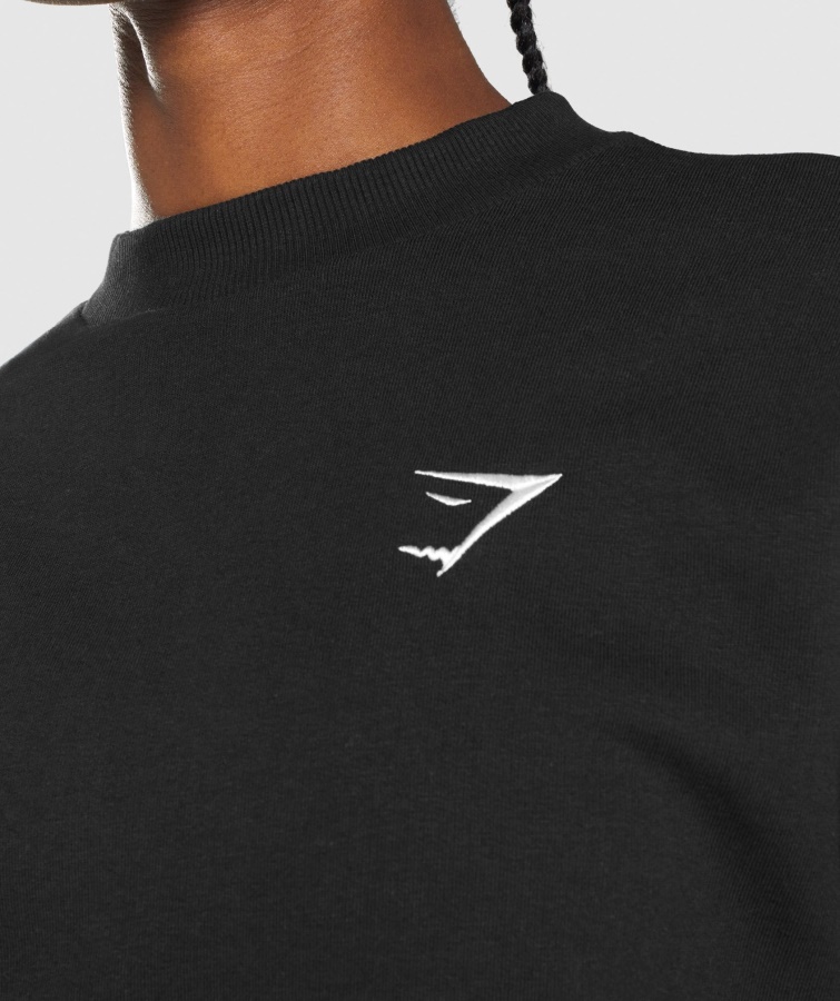 Gymshark Sort Træning Oversized Sweatshirt