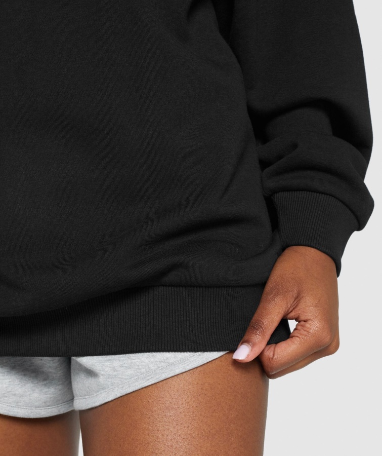 Gymshark Sort Træning Oversized Sweatshirt