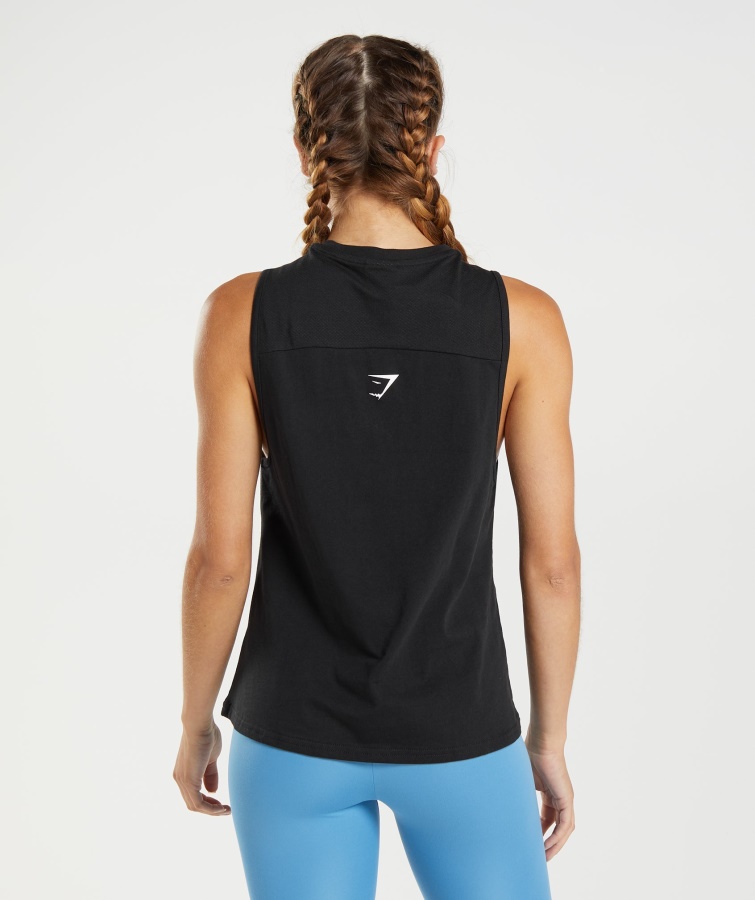 Gymshark Sort-hvid Fraktion Tank
