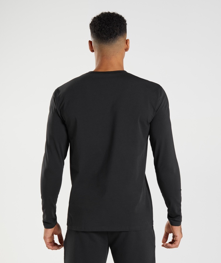 Gymshark Blok Langærmet T-shirt Sort