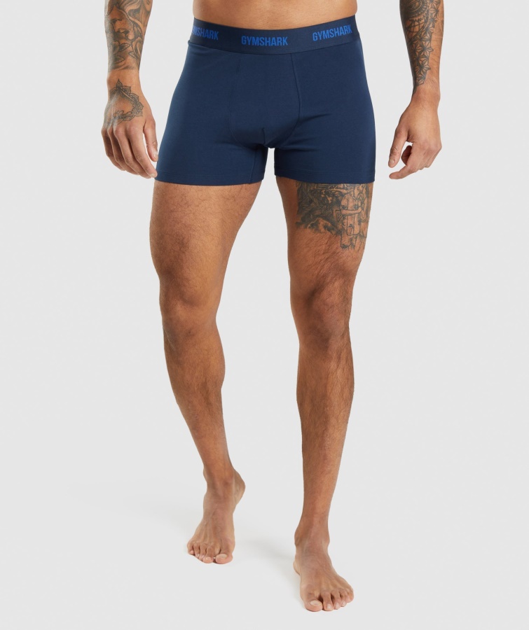 Gymshark Boksere 2pk Kerne Oliven-marine