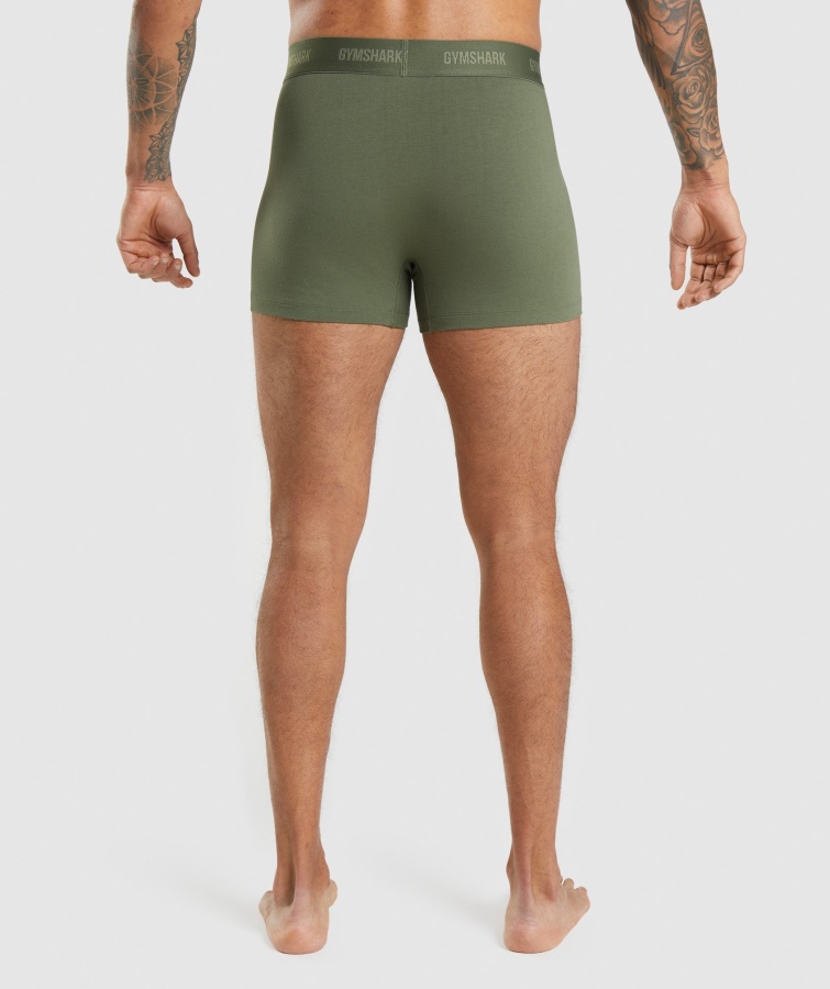 Gymshark Boksere 2pk Kerne Oliven-marine