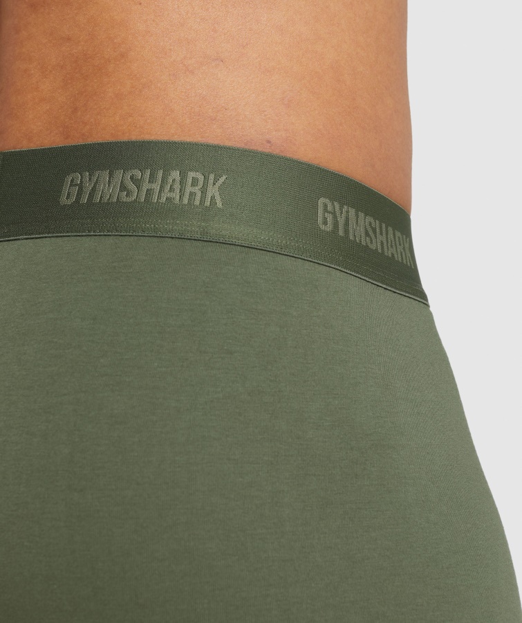 Gymshark Boksere 2pk Kerne Oliven-marine