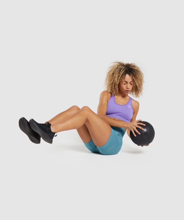 Gymshark Lyse Lilla Marl Vital Seamless 2.0 Sports-bh