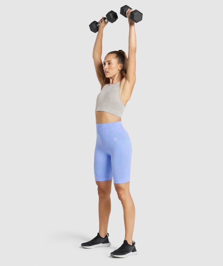 Gymshark Sommerfuglegrå Tilpasset Dyre-sømløs Sports-bh