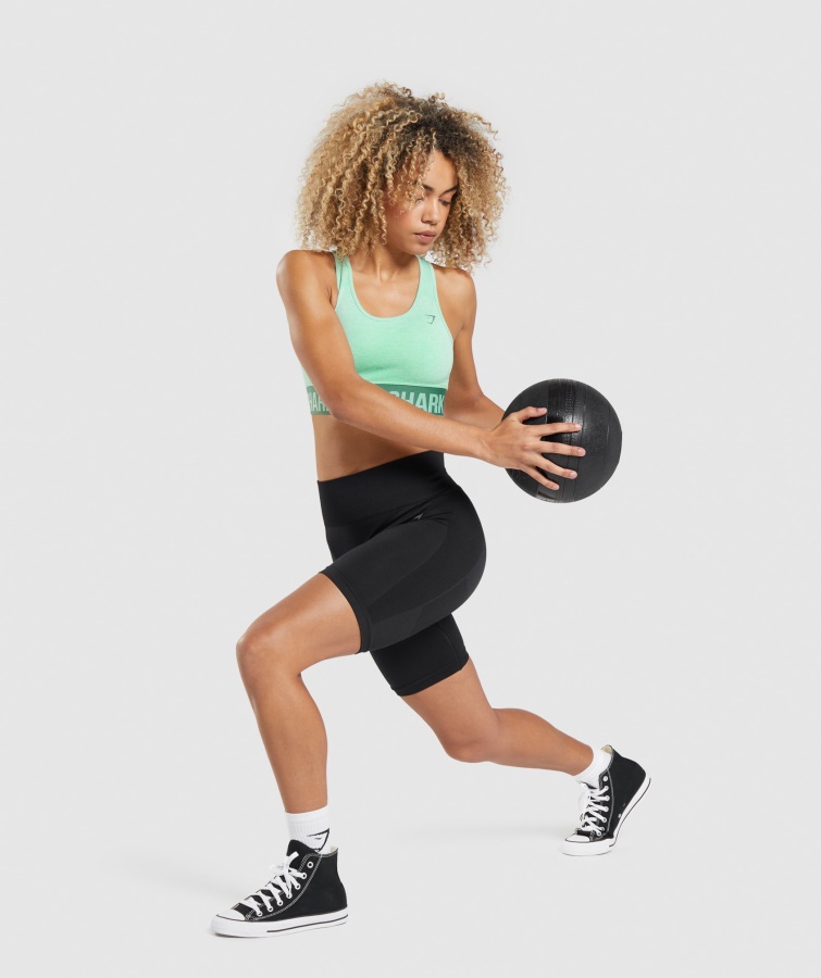 Gymshark Kaktus Grøn Marl Flex Sports Bh