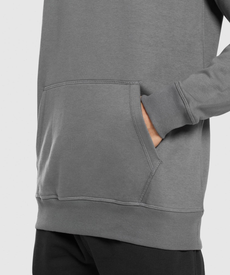 Gymshark Charcoal Central Hættetrøje