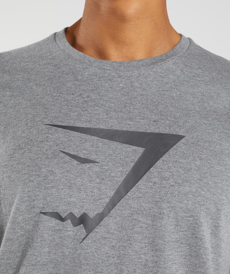 Gymshark Koksgrå Mergel Haj Fyld T-shirt