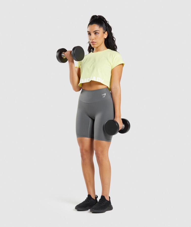 Gymshark Koksgrå Træningscykelshorts