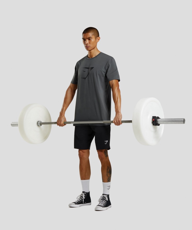 Gymshark Charcoal Sharkhead Infill T-shirt