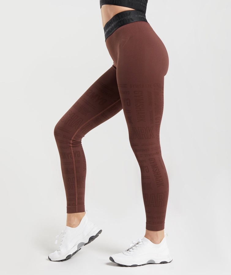 Gymshark Kirsebærbrune Leggings