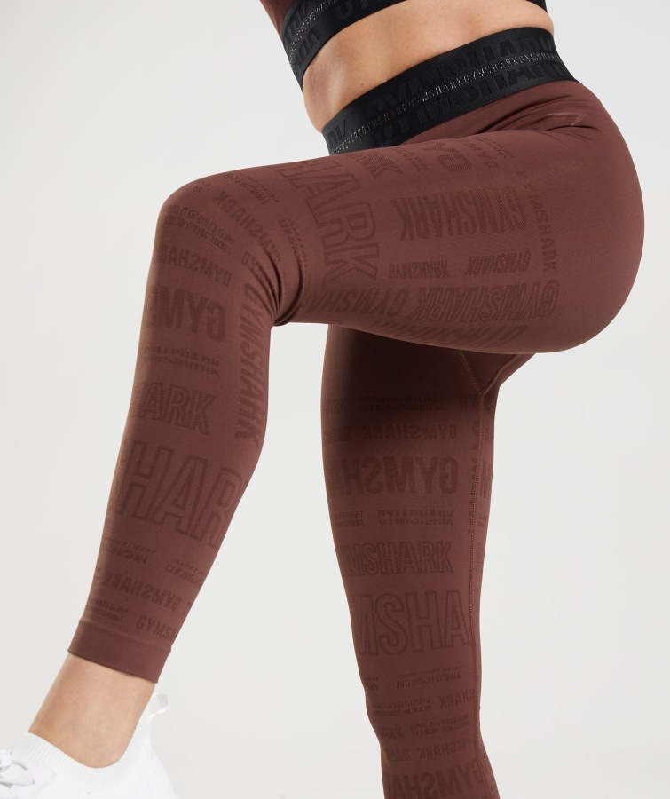 Gymshark Kirsebærbrune Leggings