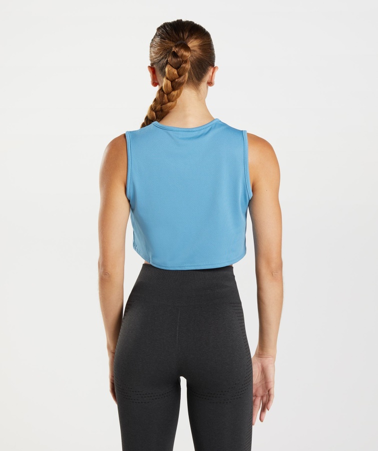 Gymshark Coastal Blue Træningsafgrødetank