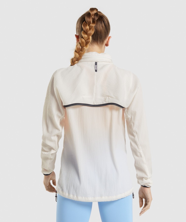 Gymshark Coconut White Speed Windbreaker