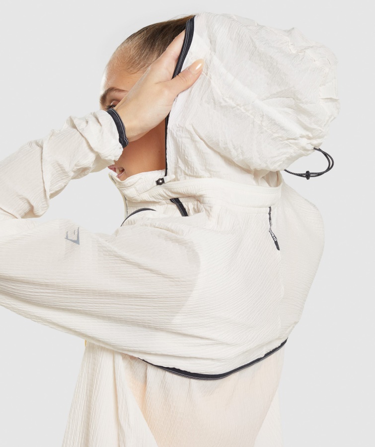 Gymshark Coconut White Speed Windbreaker
