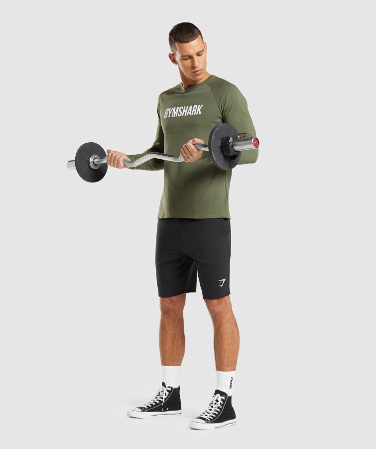 Gymshark Kerne Oliven Apollo Langærmet T-shirt