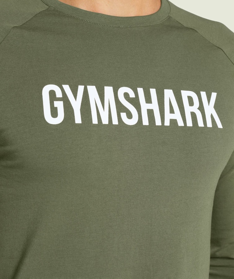 Gymshark Kerne Oliven Apollo Langærmet T-shirt