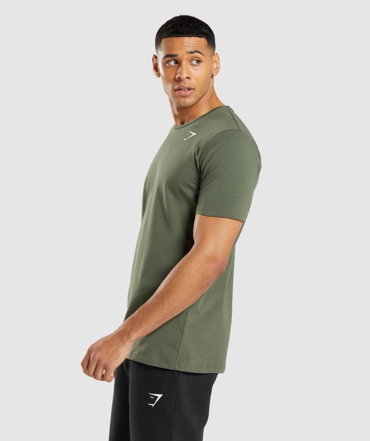 Gymshark Kerne Oliven Essentiel T-shirt