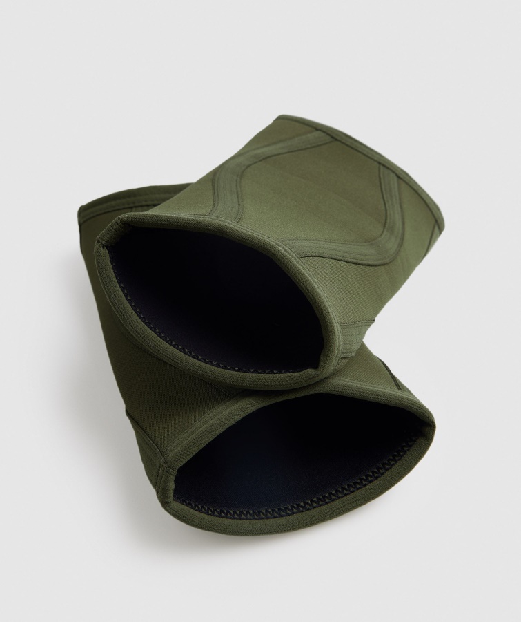 Gymshark Kerne Oliven Knæærmer 3mm