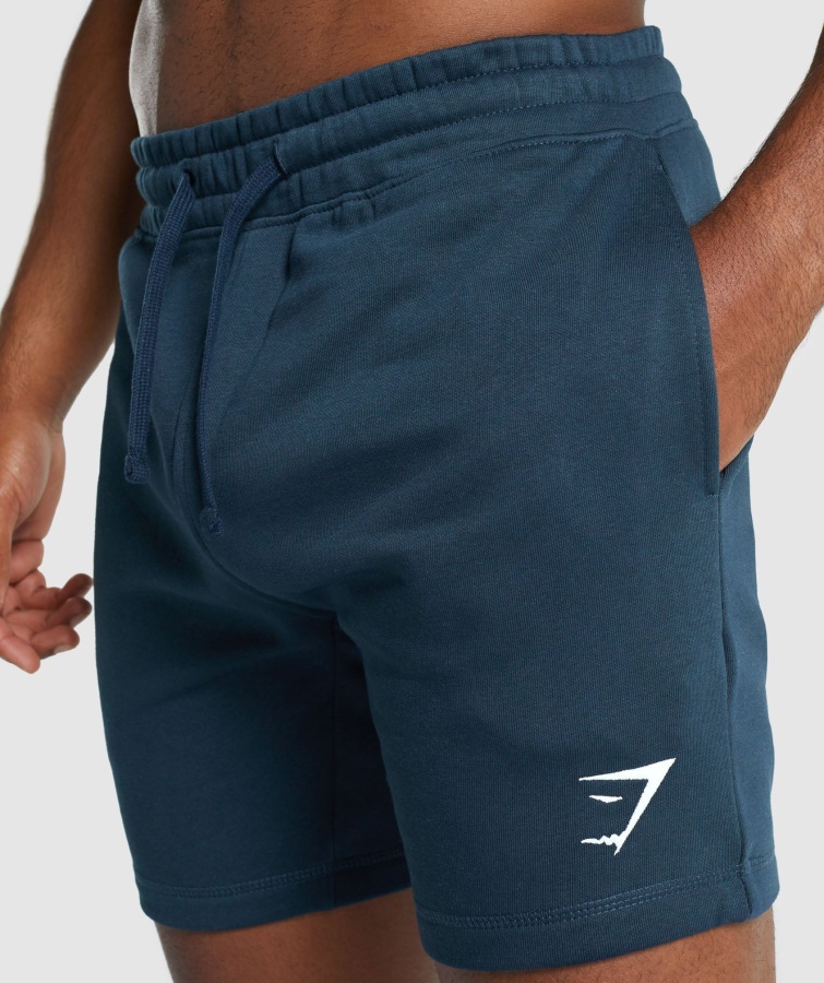 Gymshark Crest Shorts Marineblå