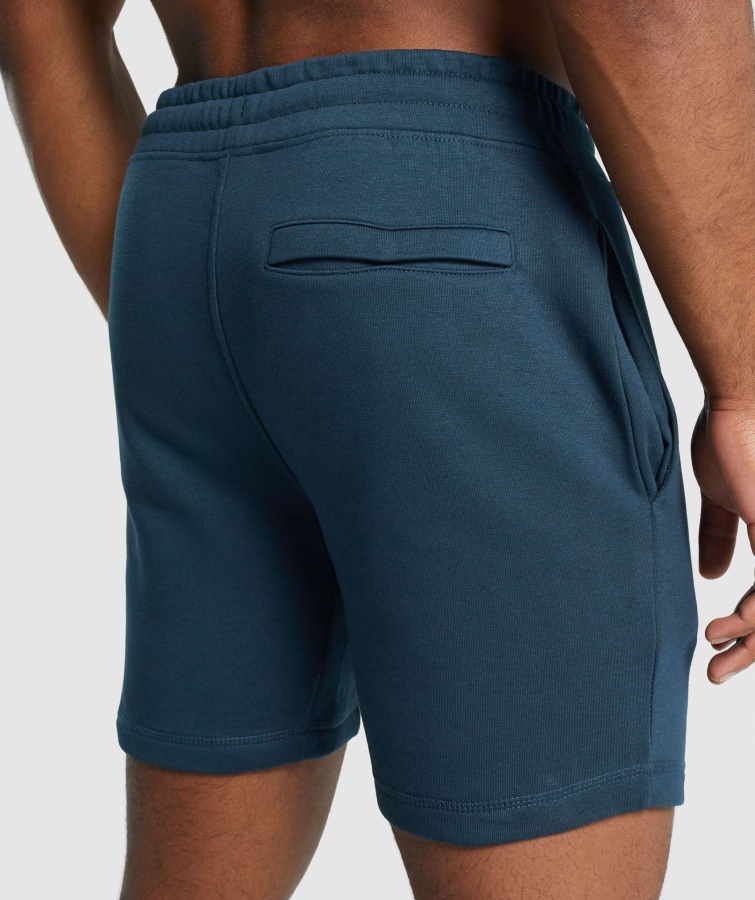 Gymshark Crest Shorts Marineblå
