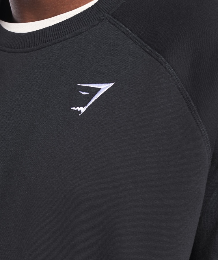 Gymshark Crest Sweatshirt Sort