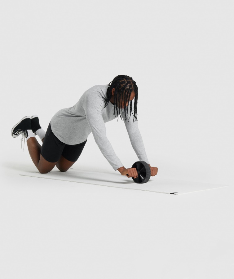 Gymshark Kritisk 2.0 Langærmet T-shirt Lysegrå Mergel