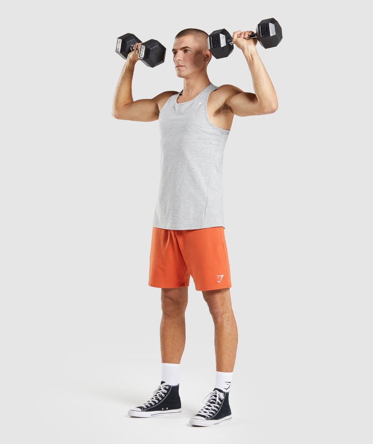 Gymshark Kritisk 2.0 Tank Lys Grå Mergel