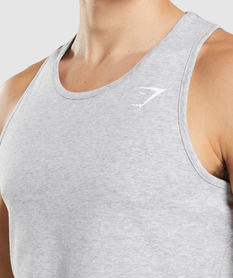 Gymshark Kritisk 2.0 Tank Lys Grå Mergel