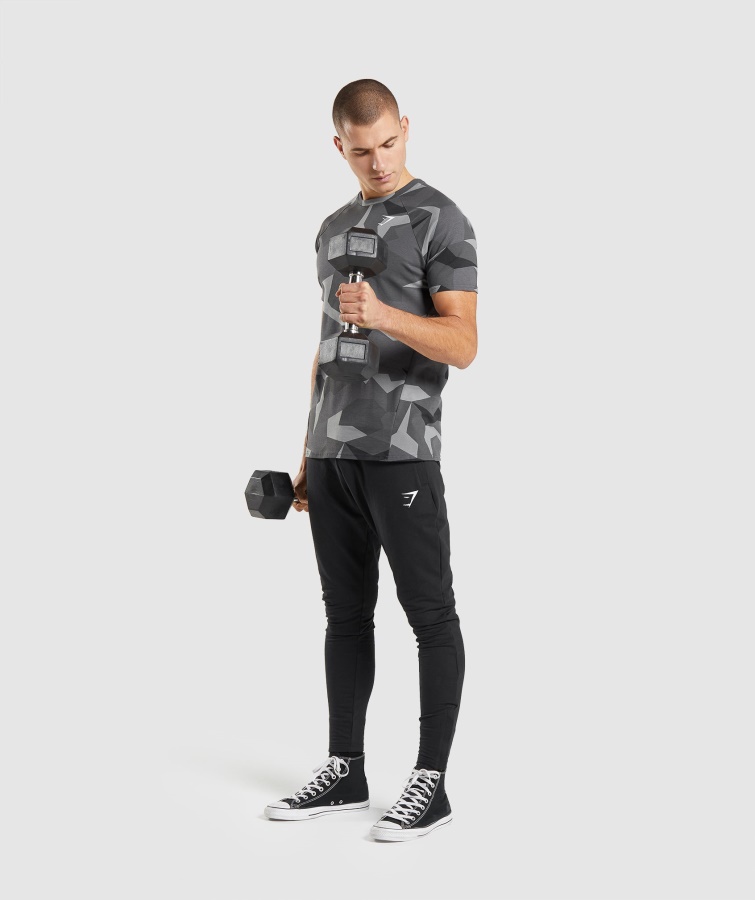 Gymshark Kritisk T-shirt Sort Print
