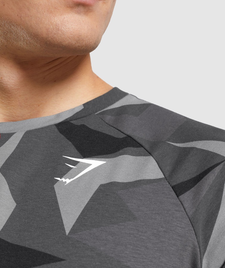 Gymshark Kritisk T-shirt Sort Print