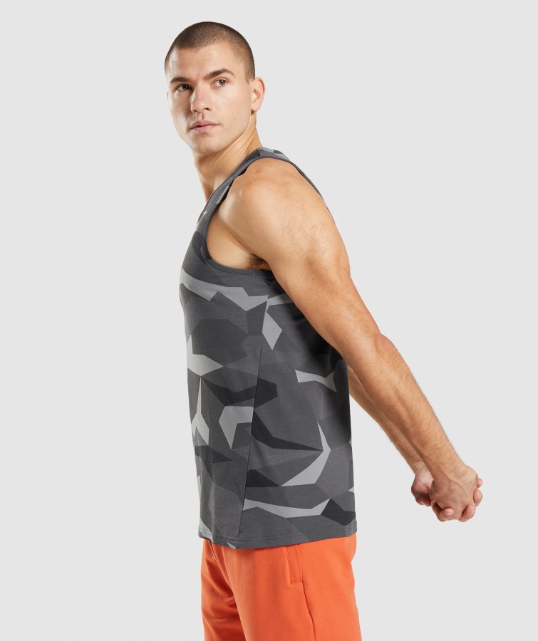 Gymshark Kritisk Tank Sort Print