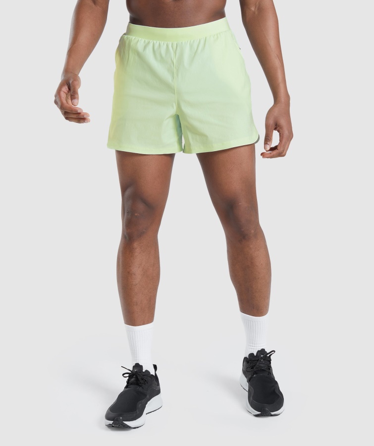 Gymshark Cucumber Green Speed Evolve 5" Shorts