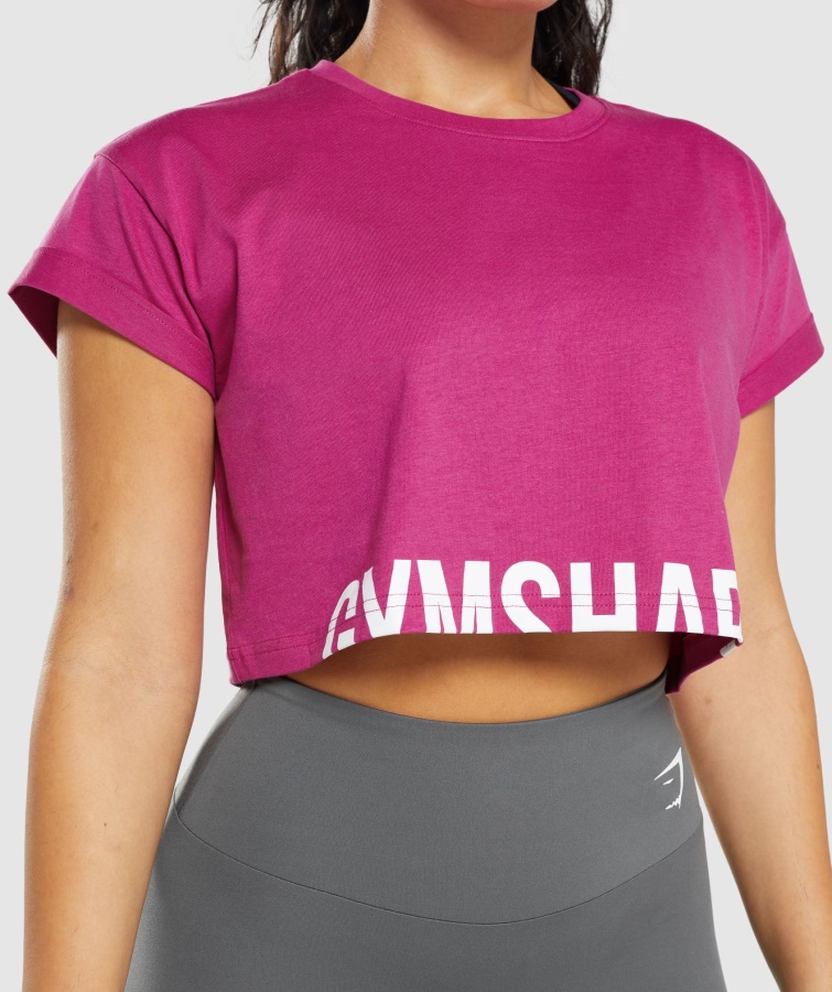 Gymshark Dragon Pink Fraktion Afgrødetop