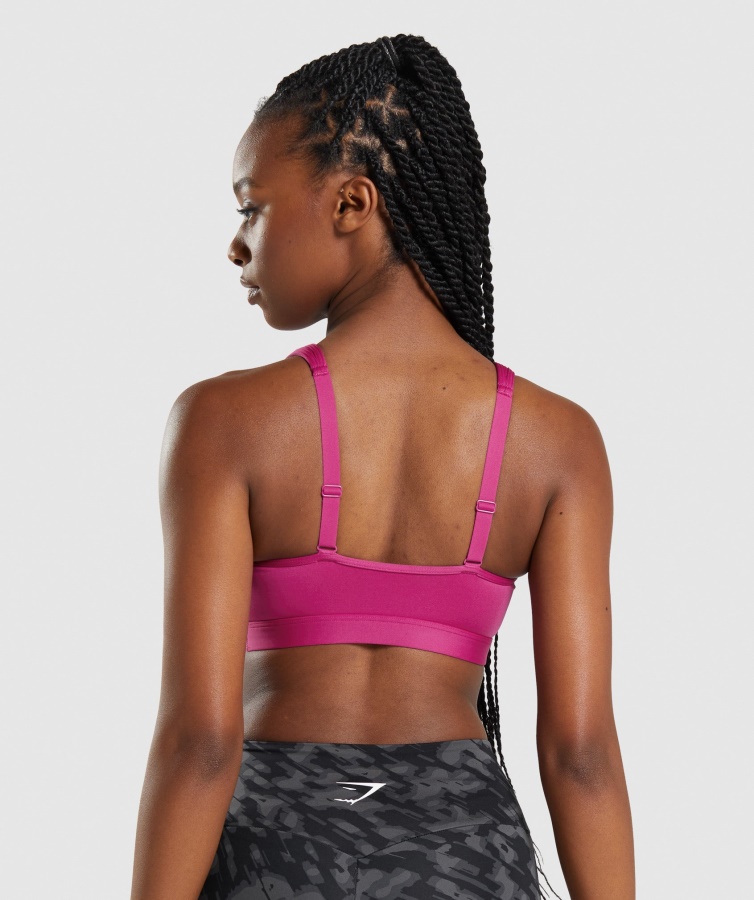 Gymshark Dragon Pink Sports-bh Med Rund Hals