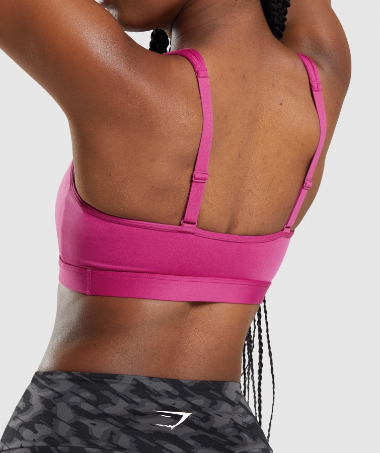 Gymshark Dragon Pink Sports-bh Med Rund Hals